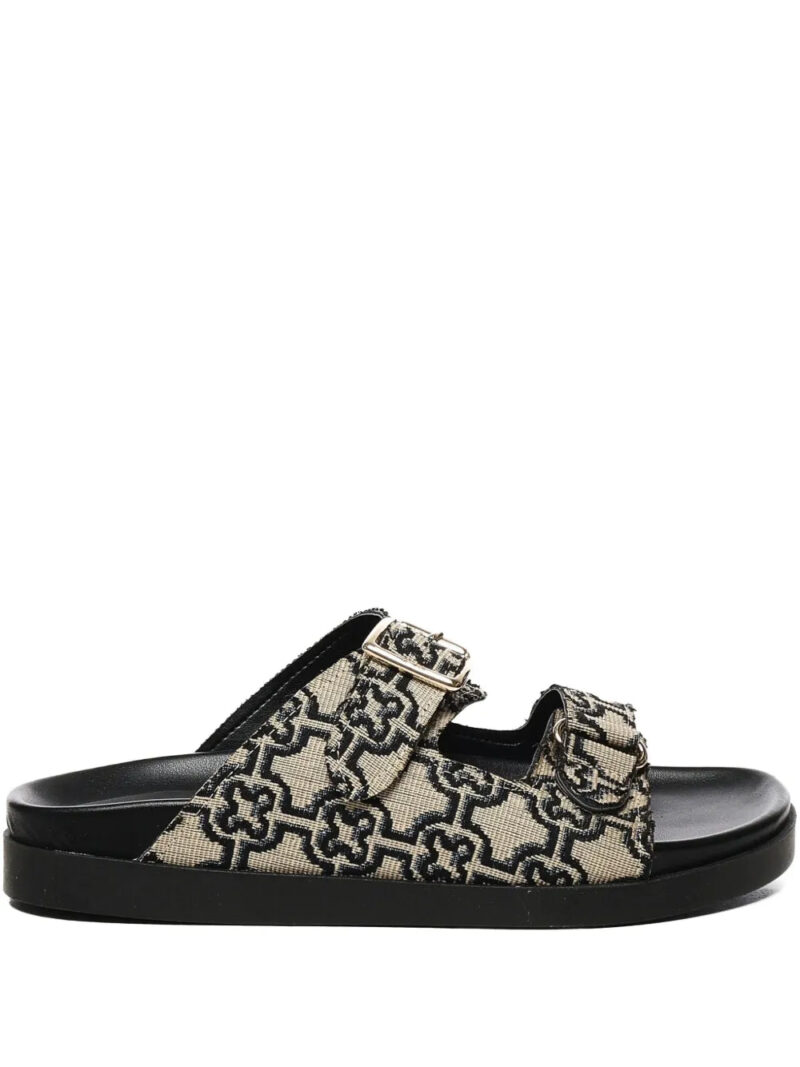 V°73  double-buckle monogram sandals