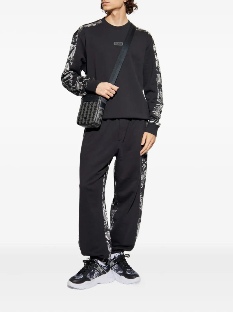 Versace Jeans Couture  baroque-print panelled sweatshirt