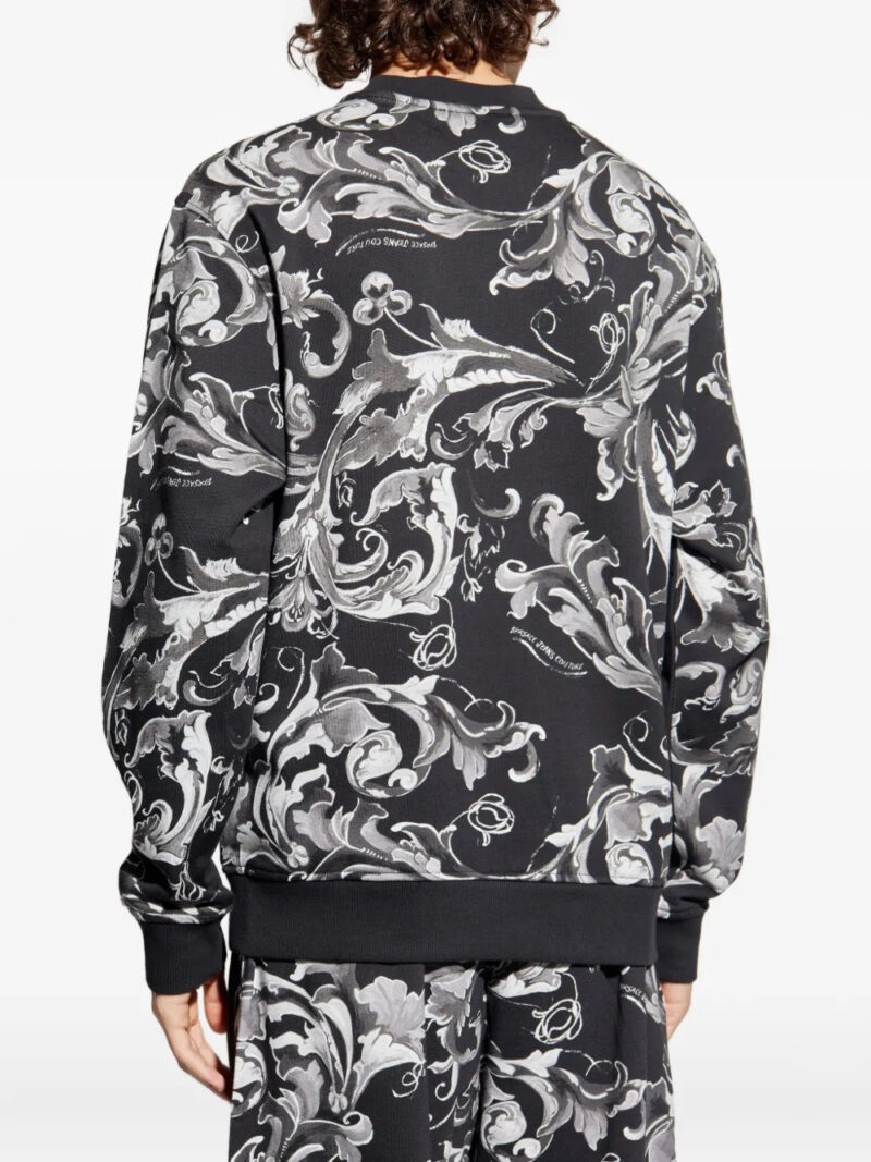 Versace Jeans Couture  baroque-print panelled sweatshirt