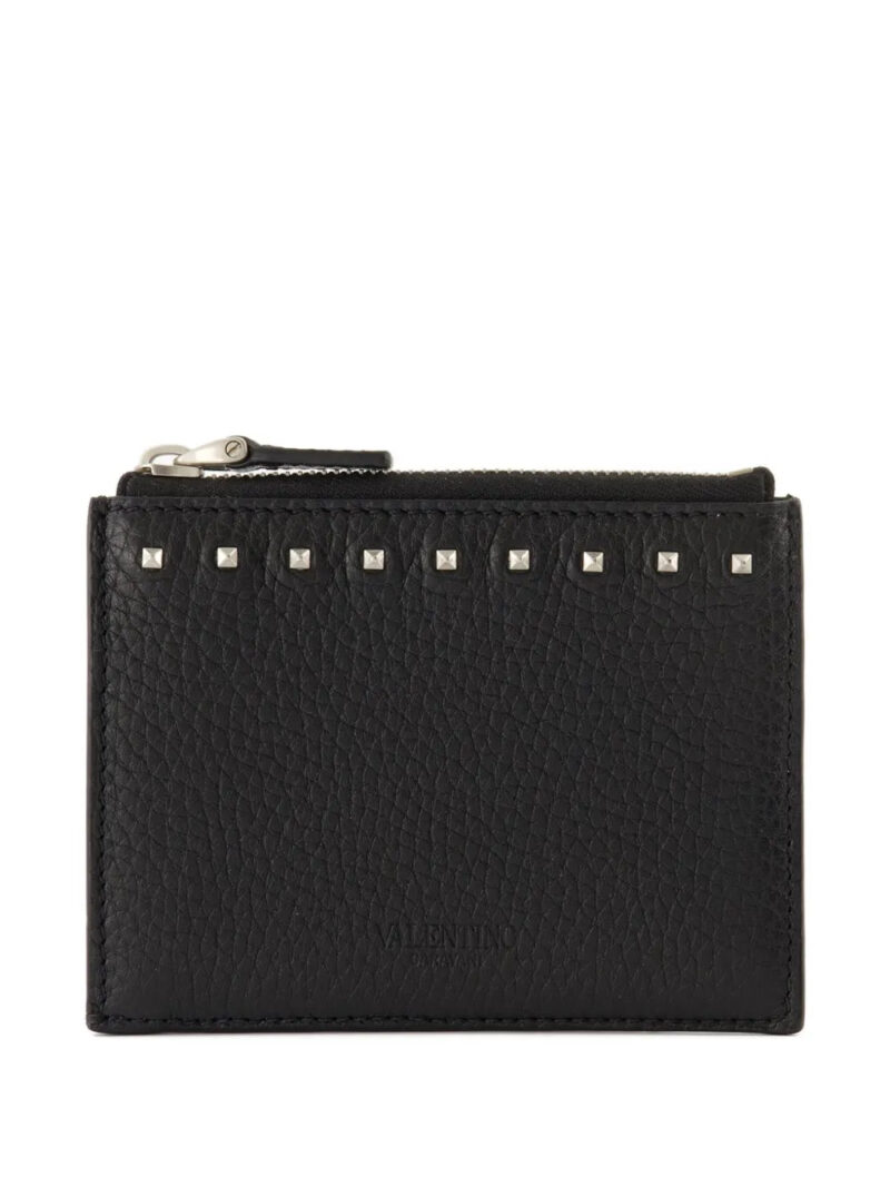 Valentino Garavani  rockstud zip-around cardholder