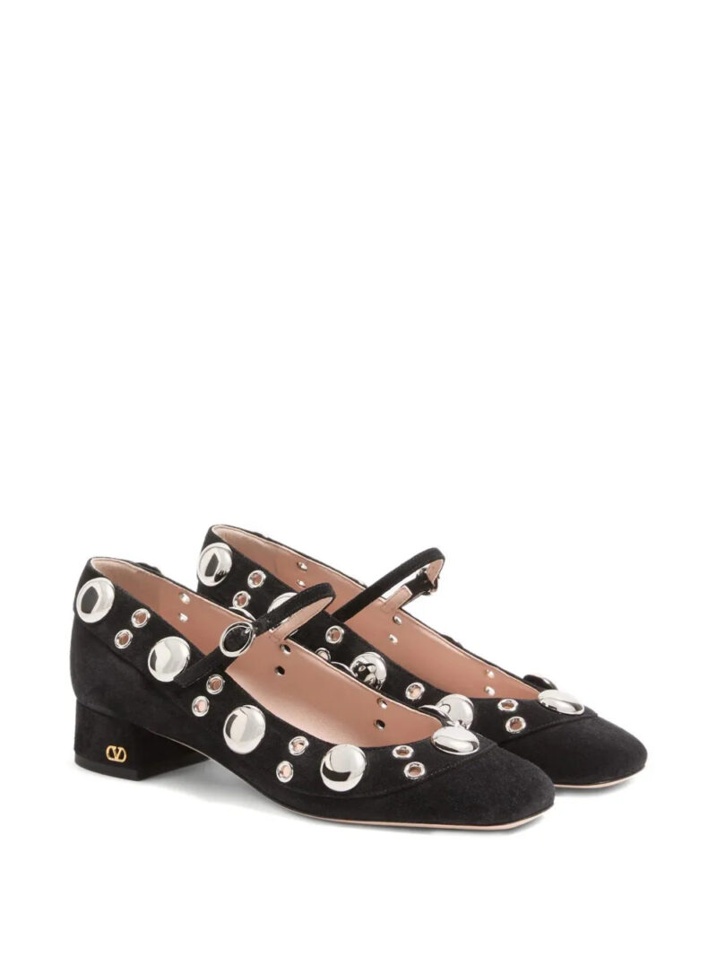 Valentino Garavani  30mm Nellcôte ball-stud Mary-Jane pumps