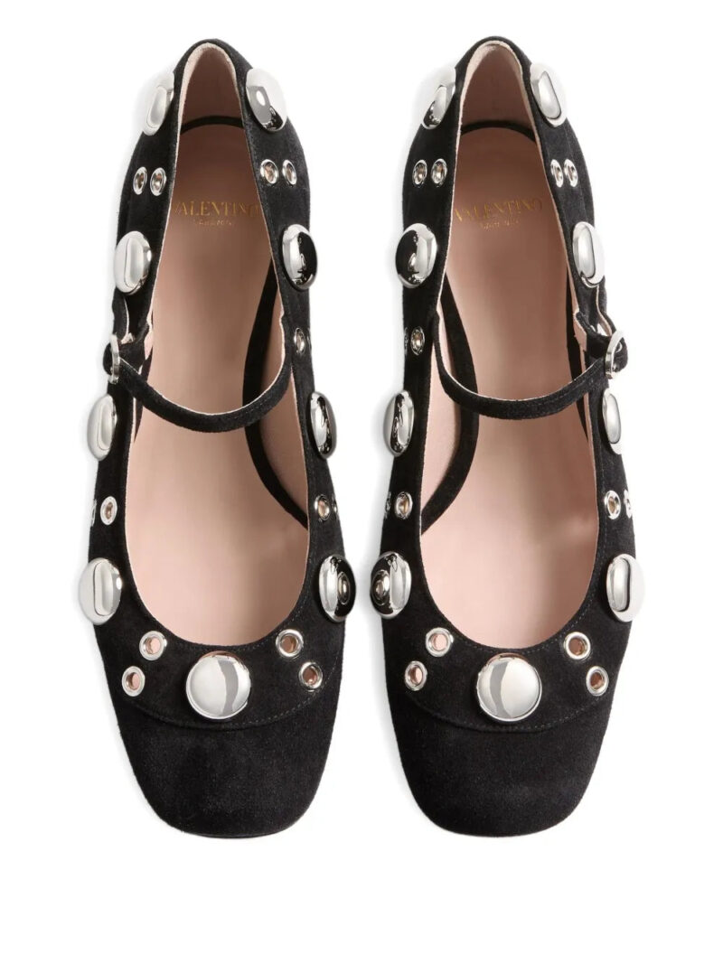 Valentino Garavani  30mm Nellcôte ball-stud Mary-Jane pumps
