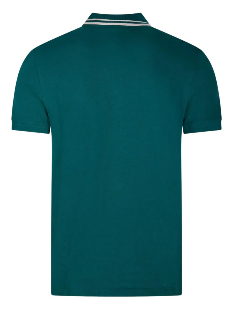 Valentino Garavani  striped-collar polo shirt