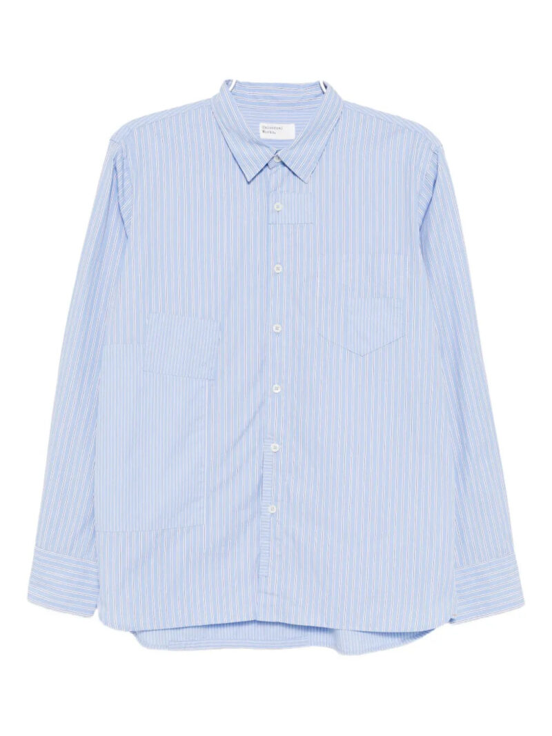 Universal Works  patched cotton shirt