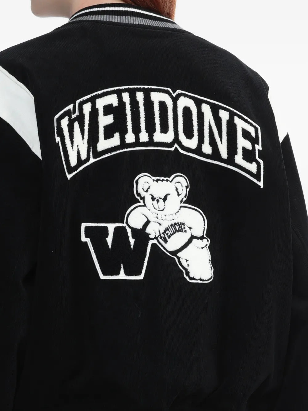 We11done varsity-style teddy bear bomber jacket - Image 4