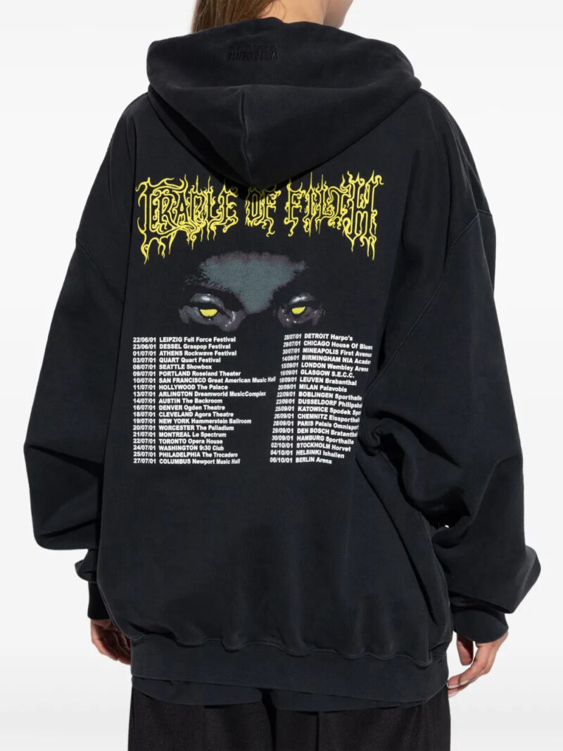 VETEMENTS  graphic-print zip-up hoodie