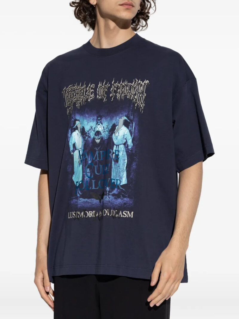VETEMENTS graphic-print cotton T-shirt