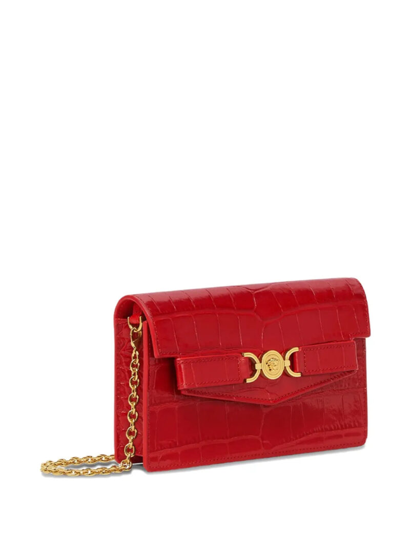 Versace Medusa Head leather clutch bag