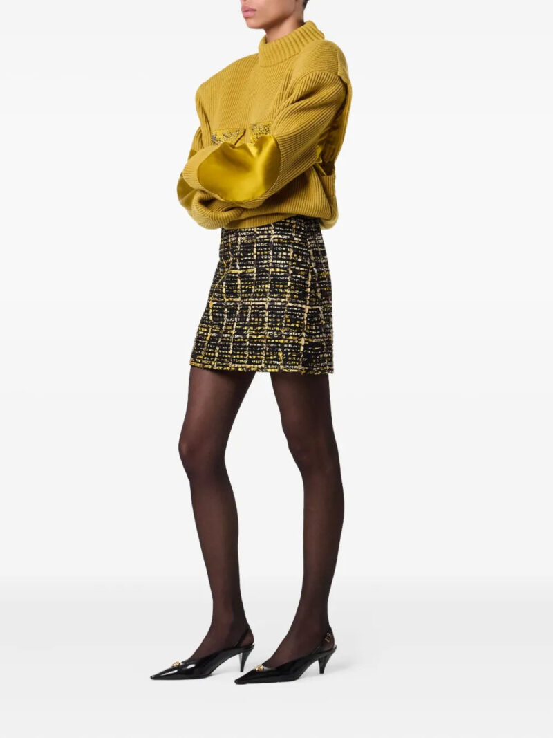 Versace  tweed A-line mini skirt