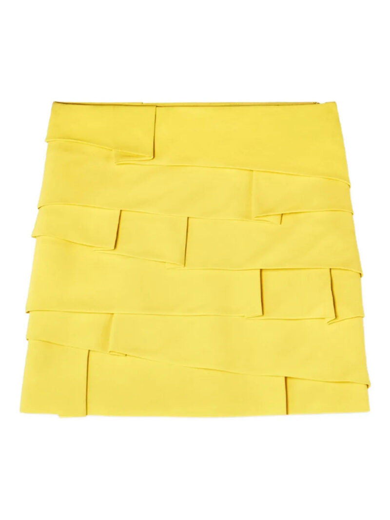 Versace layered ruffled mini skirt