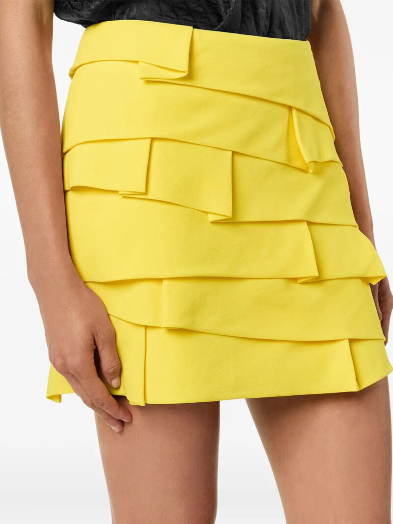 Versace layered ruffled mini skirt
