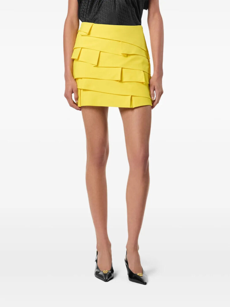Versace layered ruffled mini skirt