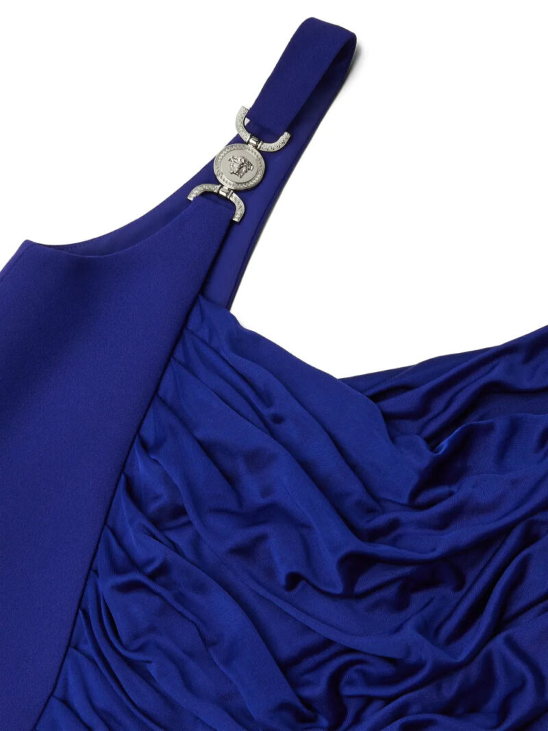 Versace  Medusa'95 draped single-shoulder midi dress