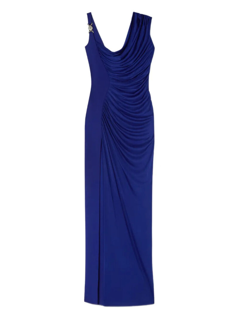 Versace  Medusa'95 draped single-shoulder midi dress
