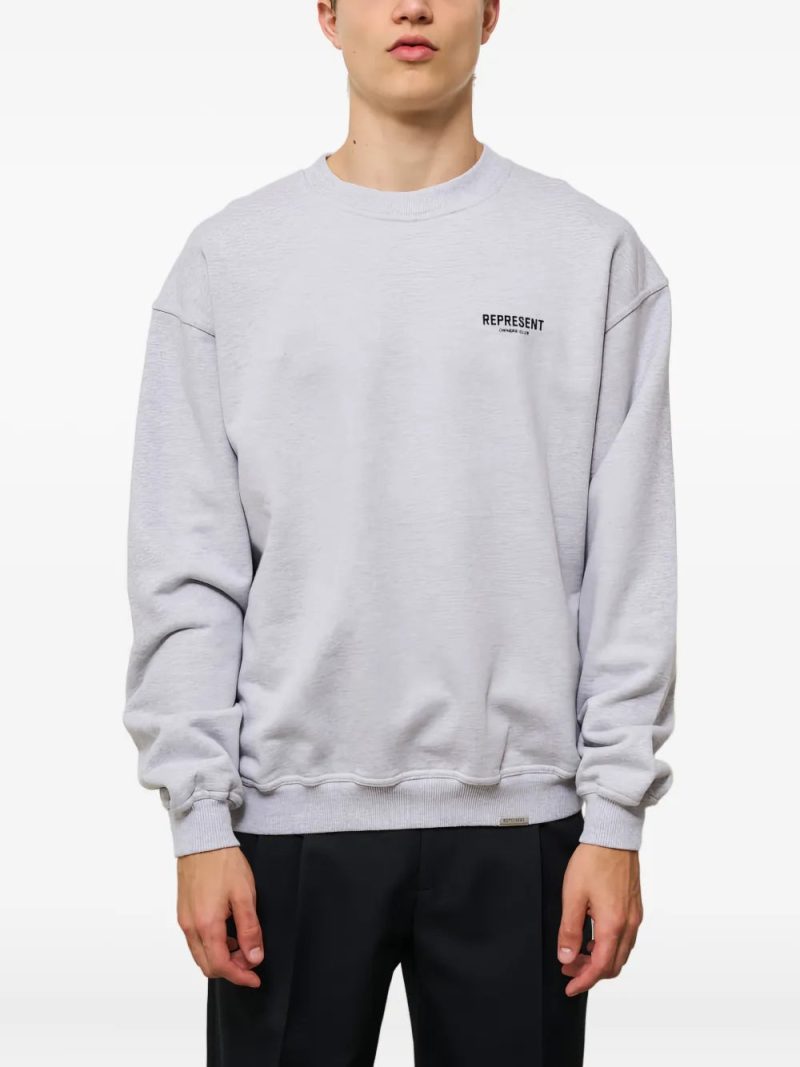 Represent  logo long-sleeved sweatshirt