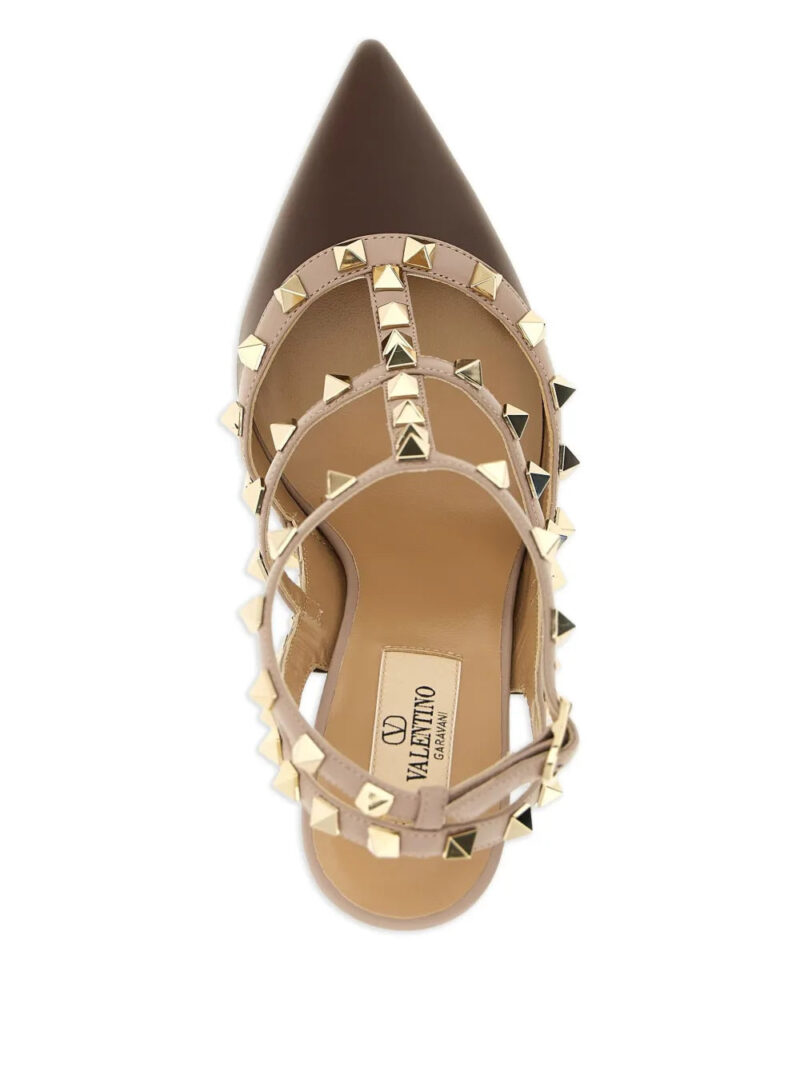 Valentino Garavani  100mm Rockstud Caged leather pumps