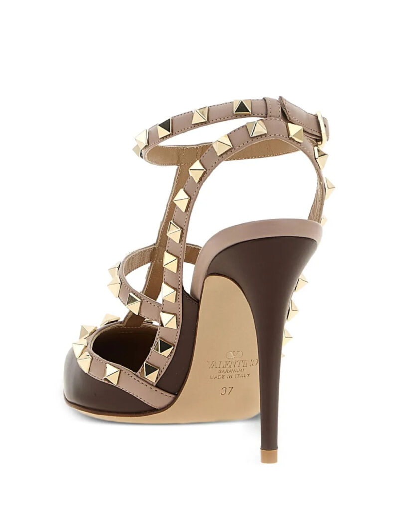 Valentino Garavani  100mm Rockstud Caged leather pumps