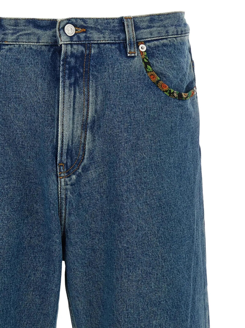 Valentino Garavani  floral-insert jeans
