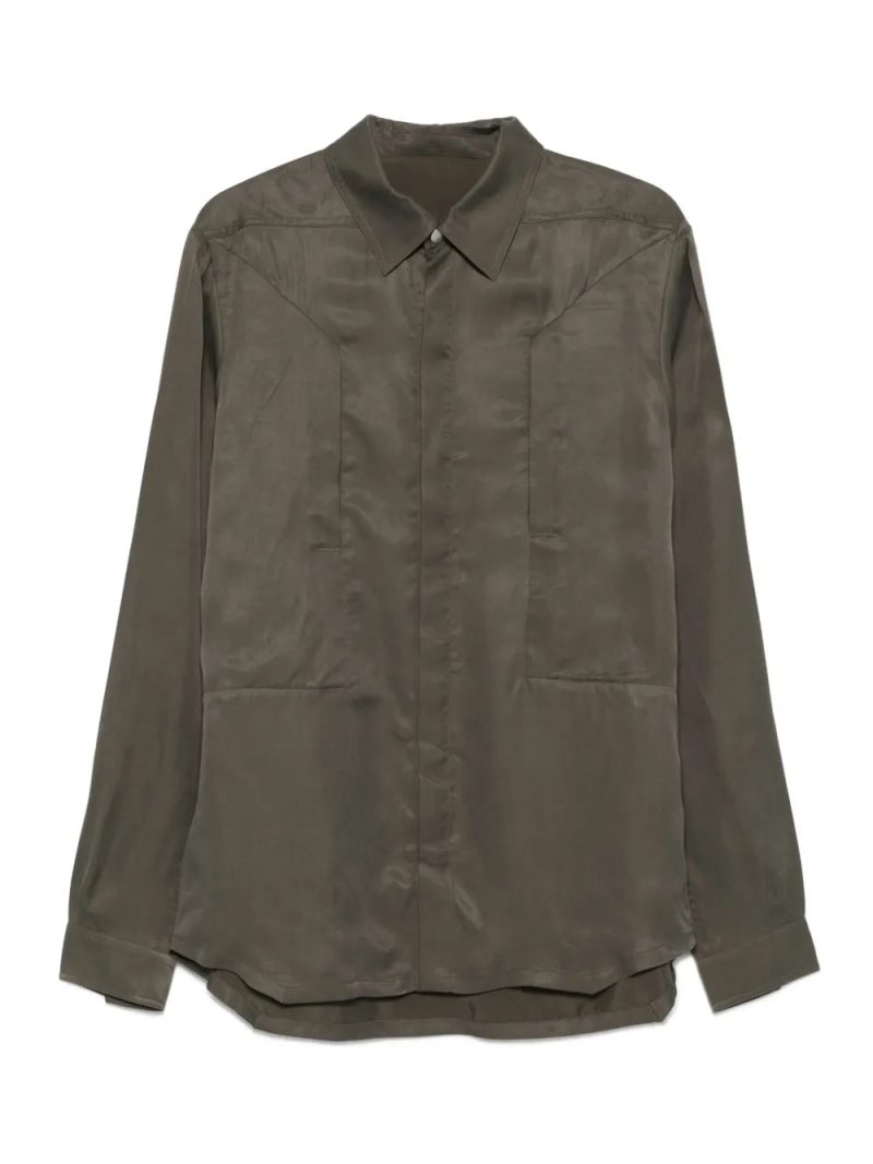 Rick Owens  patch-pocket shirt