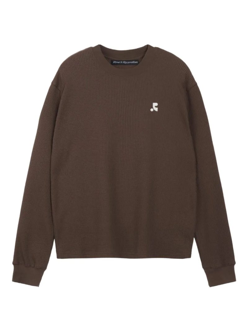 Rest&Recreation  waffle crew-neck sweatshirt
