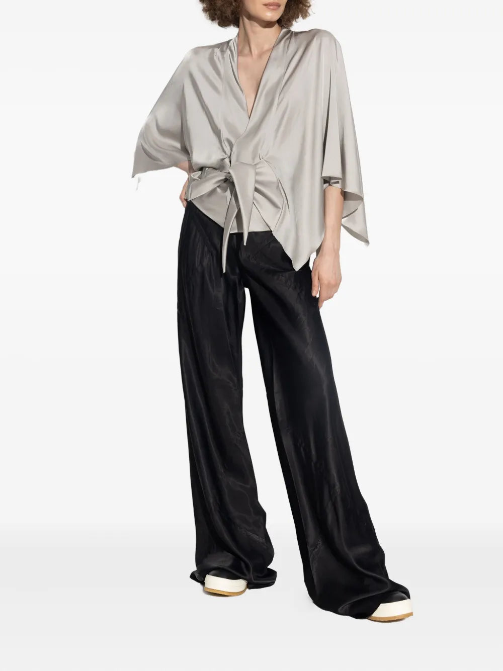 Rick Owens Half Moon tie-front blouse - Image 2
