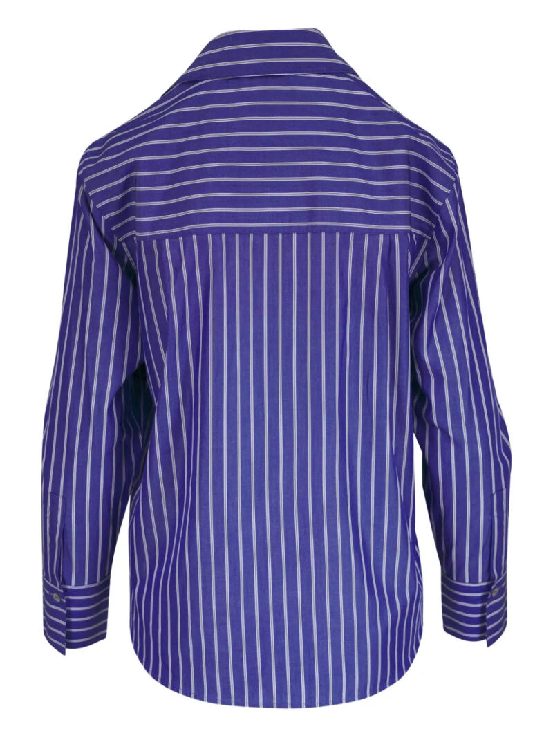 Vince striped long-sleeve shirt