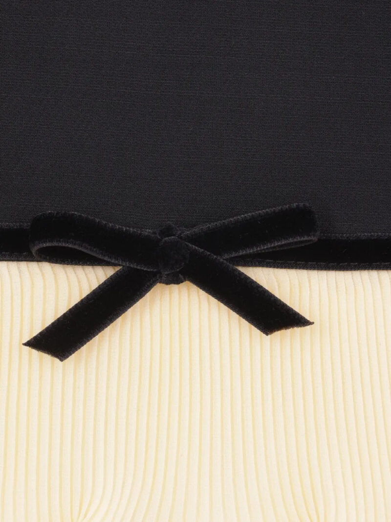 Valentino Garavani pleated-trim bow skirt