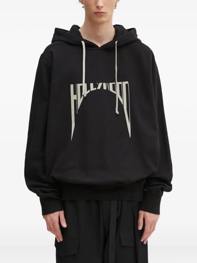 Rick Owens DRKSHDW  hollywood-print hoodie