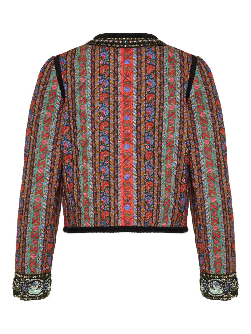 Valentino Garavani sequin-embellished floral jacket