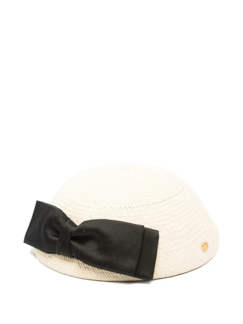 Valentino Garavani  bow-detail woven hat