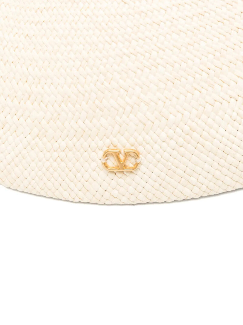 Valentino Garavani bow-detail woven hat