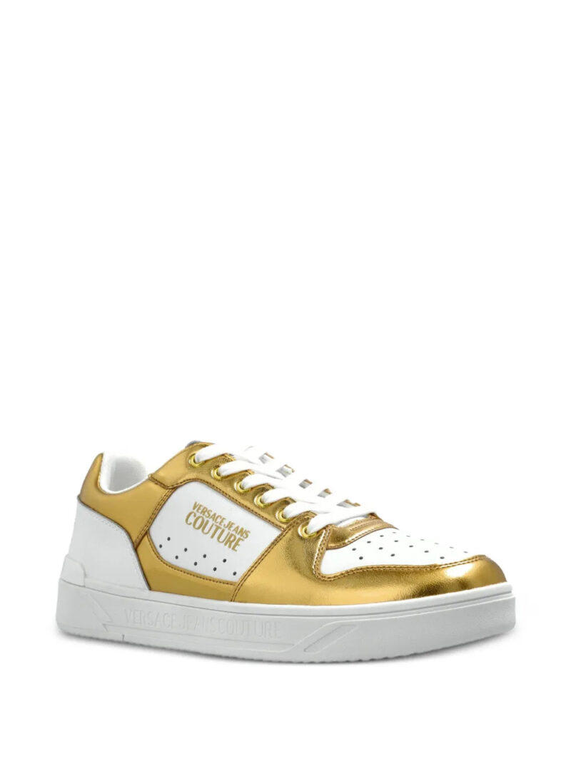 Versace Jeans Couture metallic-panel sneakers