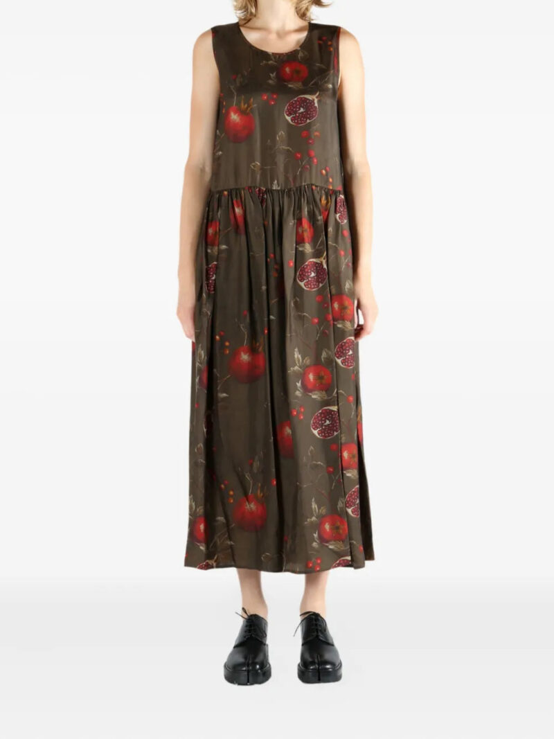 Uma Wang Ardal pomegranate-print smock dress