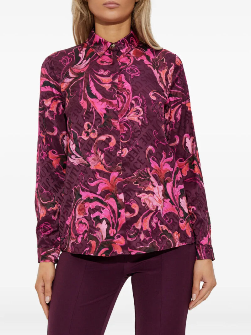 Versace Jeans Couture  baroque-print long-sleeve shirt