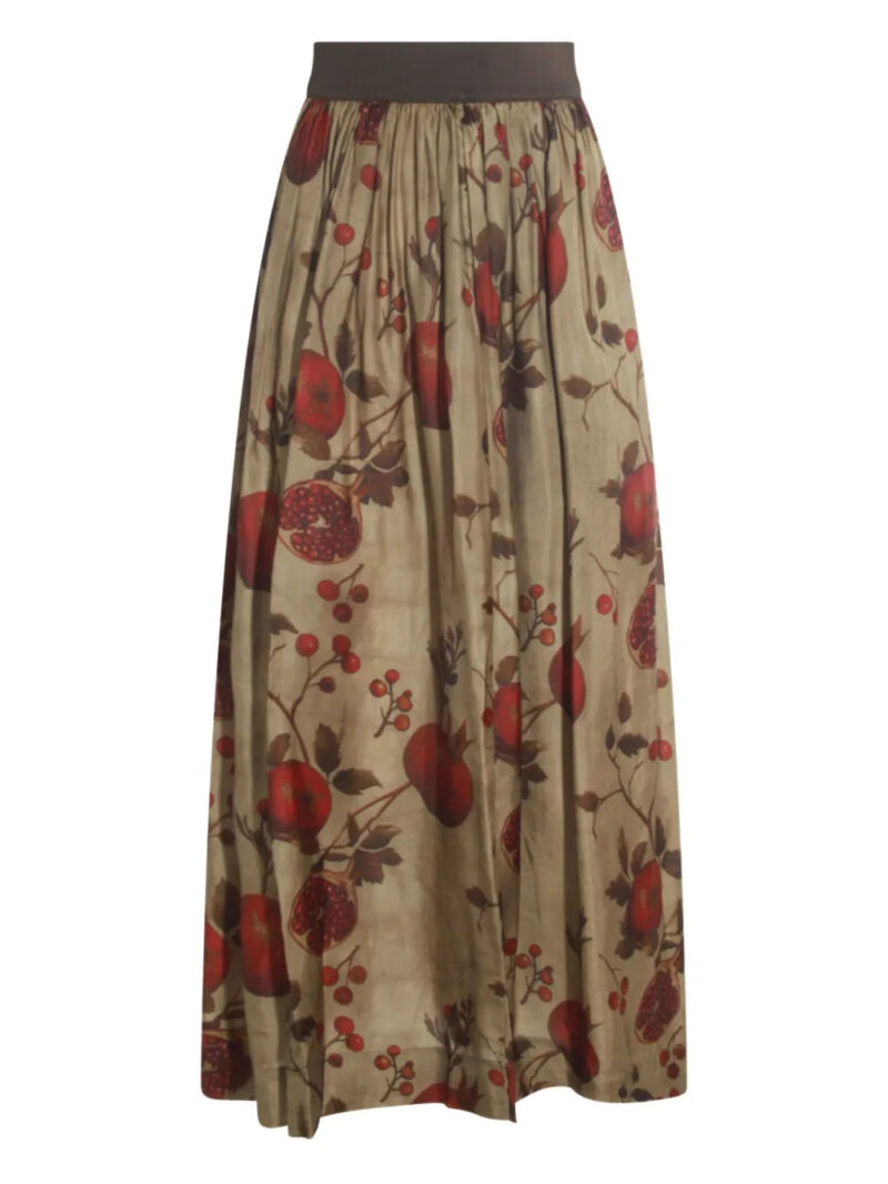Uma Wang  pomegranate-print maxi skirt