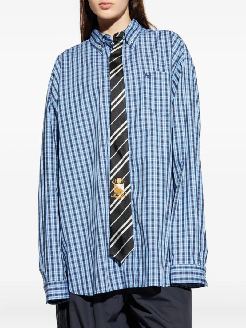 VETEMENTS  checked cotton shirt