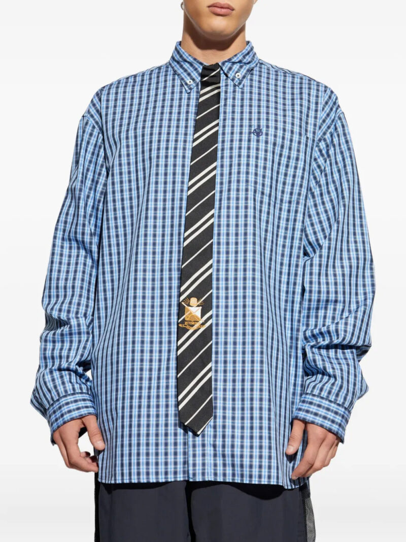 VETEMENTS  checked cotton shirt