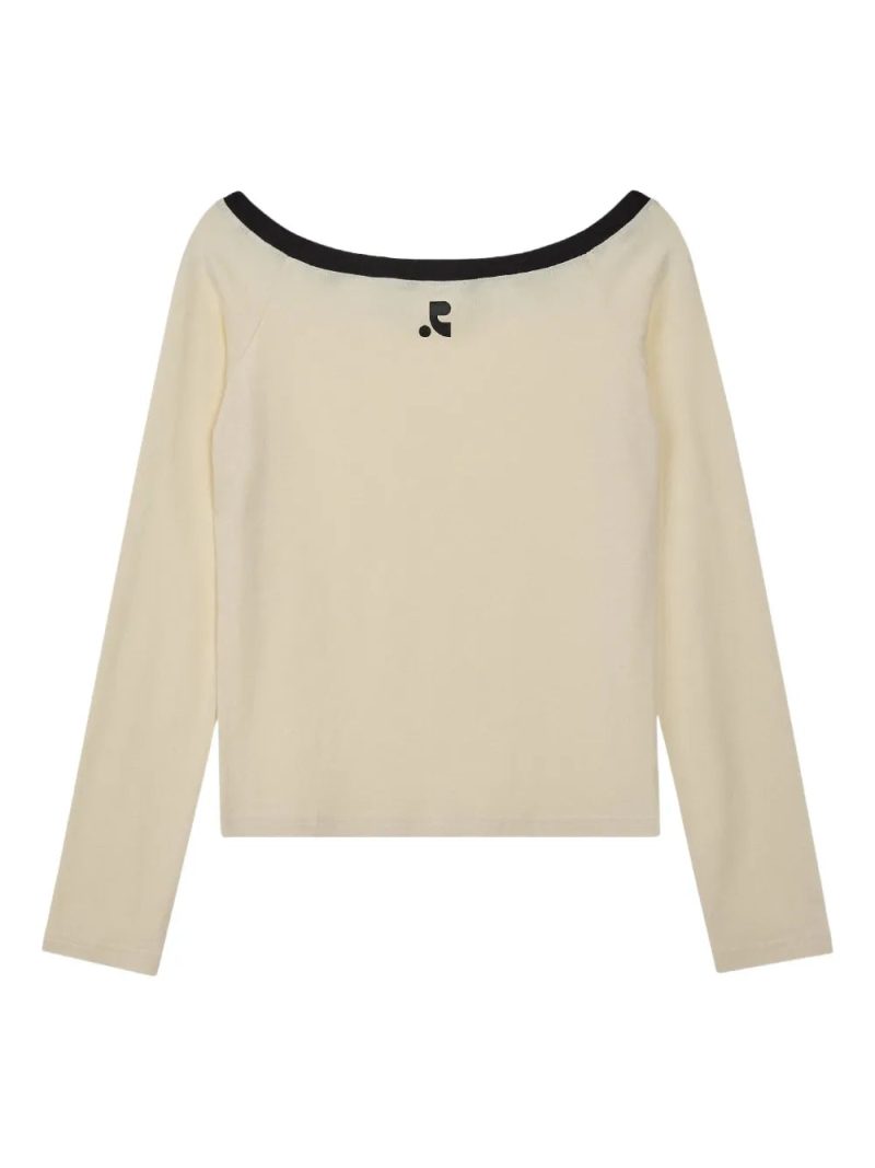 Rest&Recreation  off-the-shoulder long-sleeve top