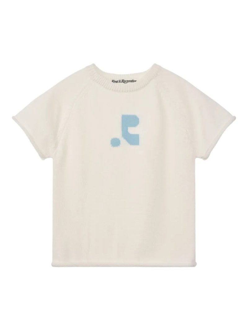 Rest&Recreation  raglan-sleeve jacquard knit top