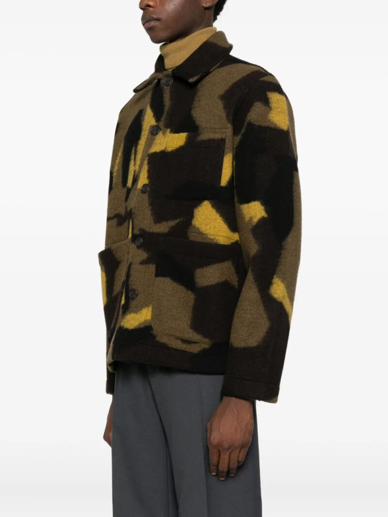 Universal Works pocketed camouflaged jacket