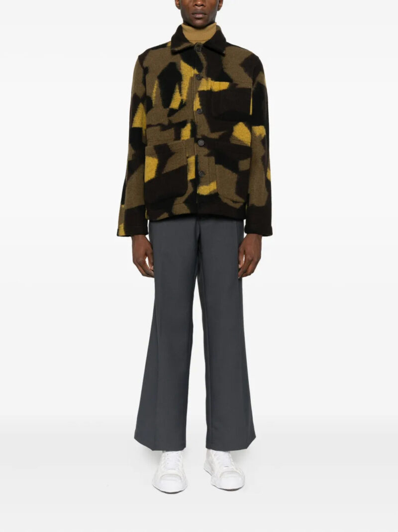 Universal Works pocketed camouflaged jacket