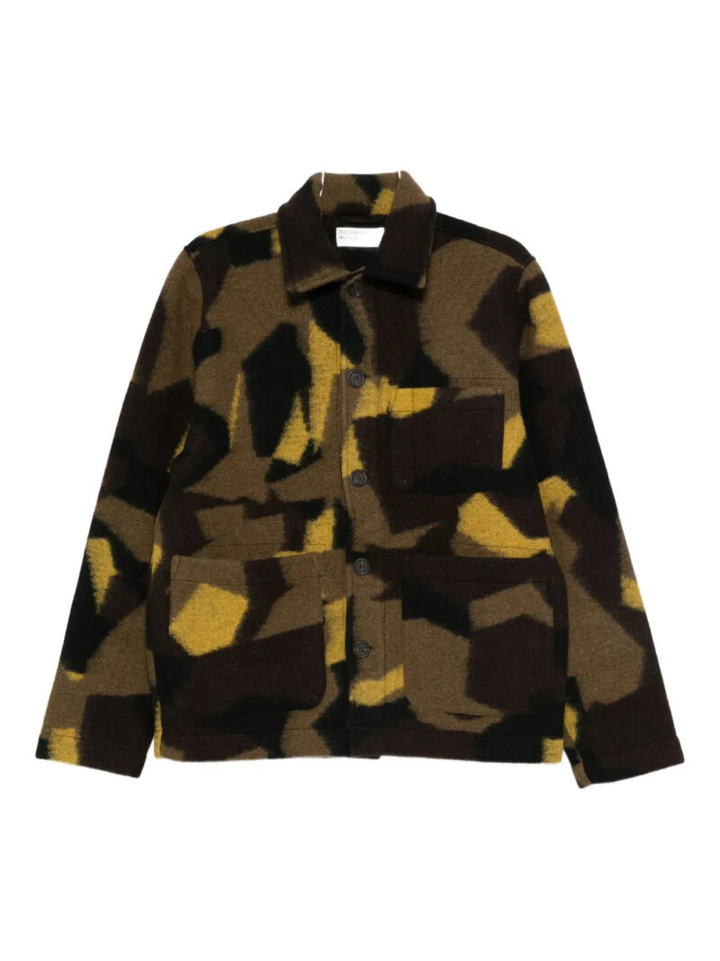 Universal Works pocketed camouflaged jacket