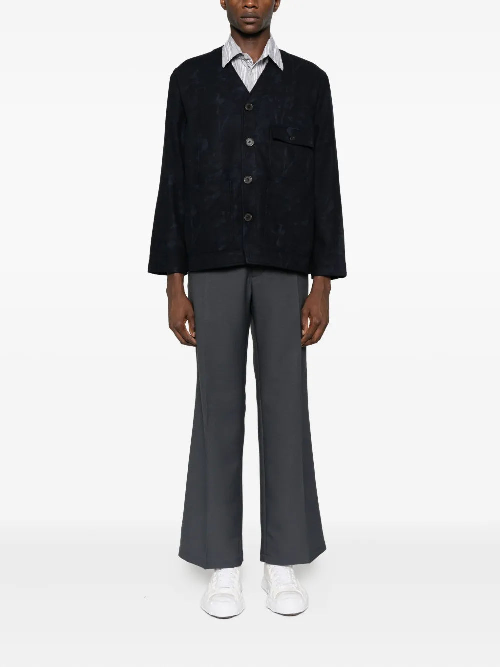 Universal Works buttoned wool-blend jacket - Image 2