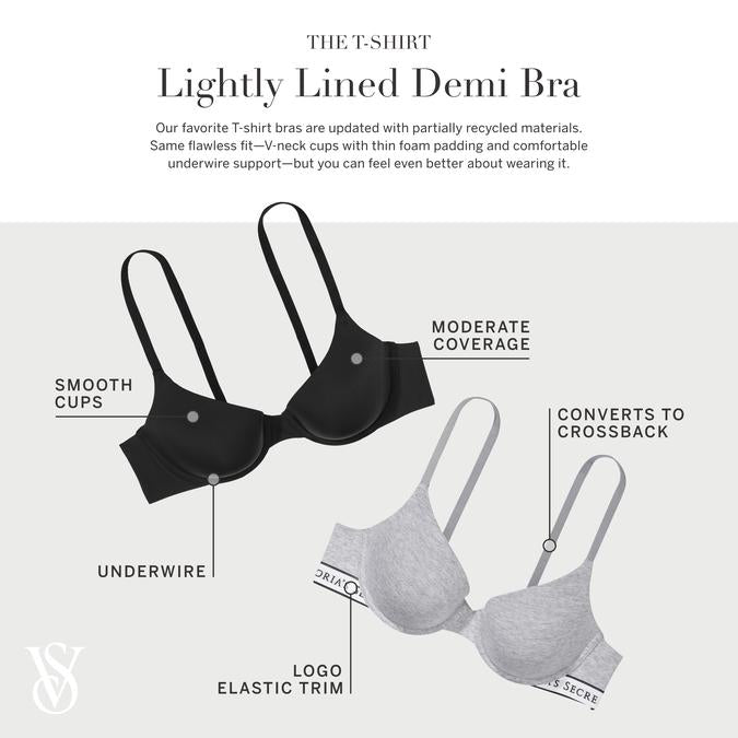 Victoria's Secret Lightly Lined Cotton Demi Br