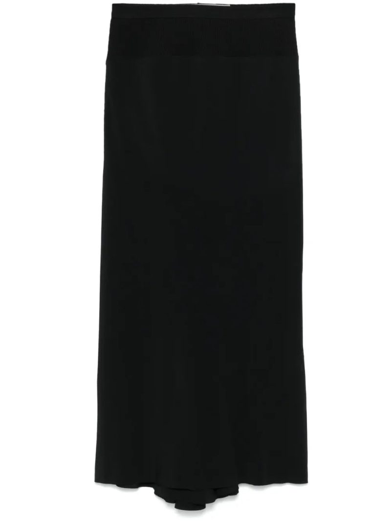Rick Owens  Calf Bias midi skirt