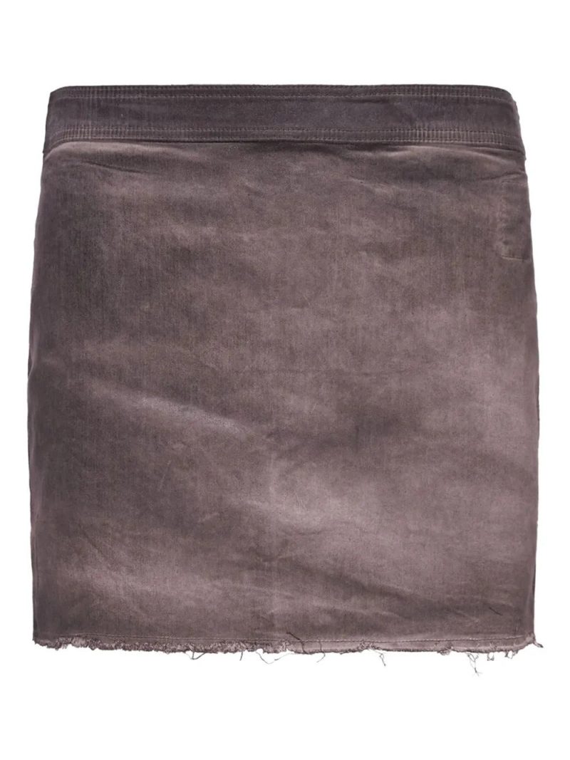 Rick Owens DRKSHDW  frayed-hem mini skirt
