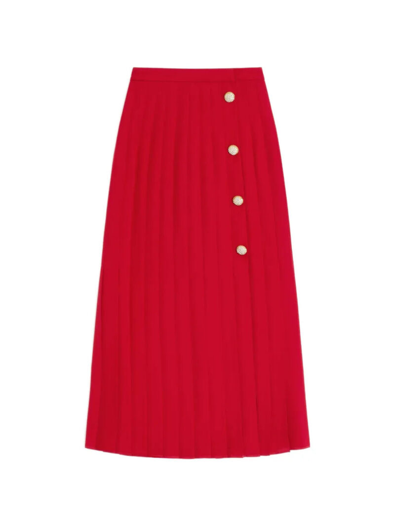Valentino Garavani  georgette midi skirt