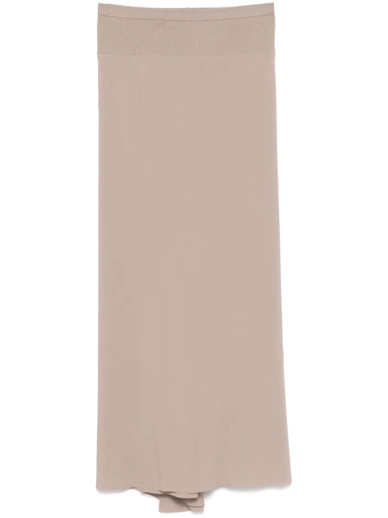 Rick Owens  Calf Bias midi skirt