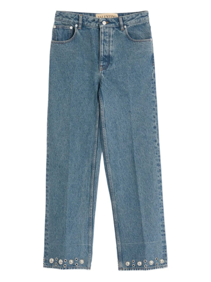 Valentino Garavani  cabochon-detail jeans