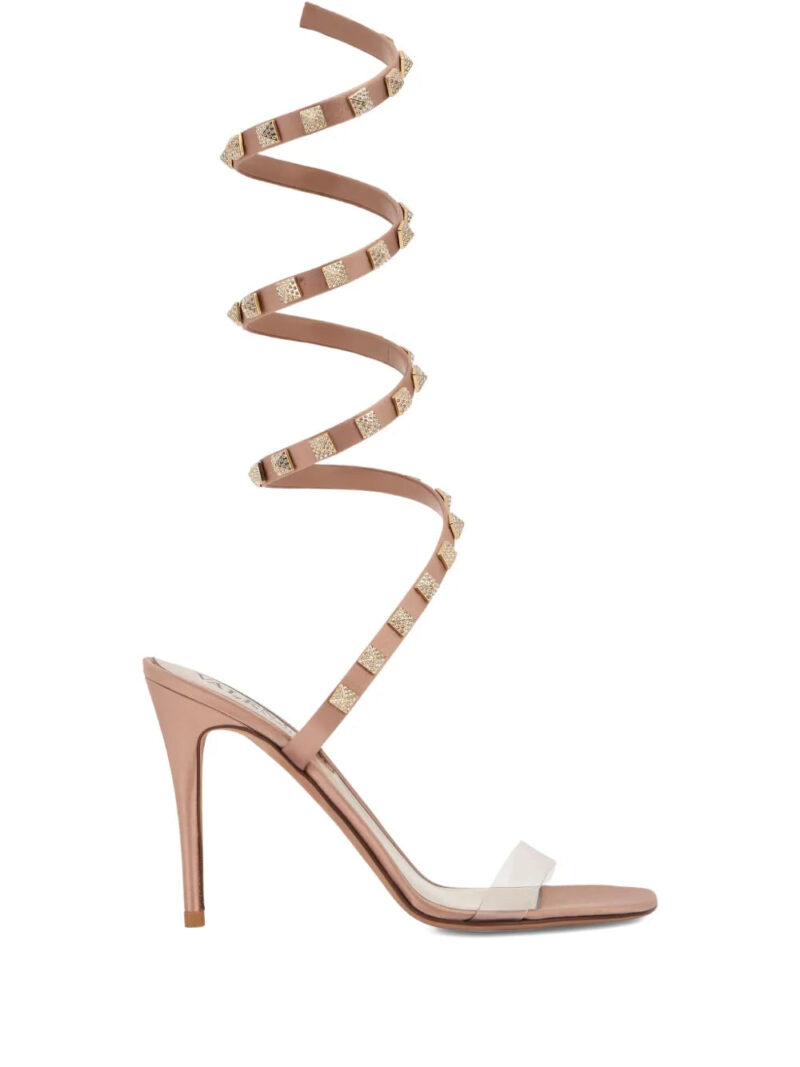 Valentino Garavani  100mm studded spiral sandals